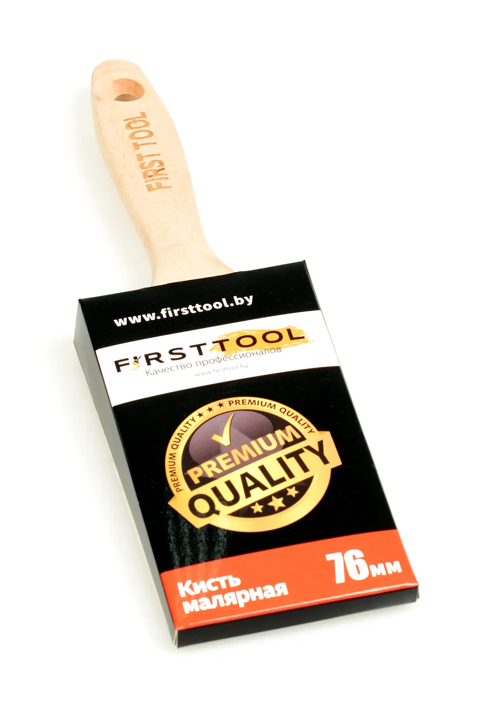 Кисть плоская FIRSTTOOL ПРОФИ искусственный ворс