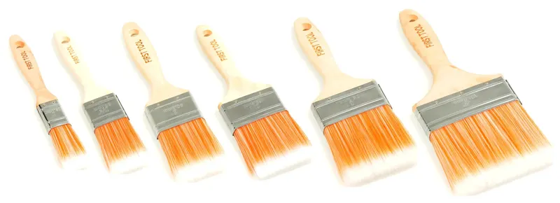 Кисти плоские FIRSTTOOL ПРОФИ: 25, 36, 50, 63, 76 и 102 мм