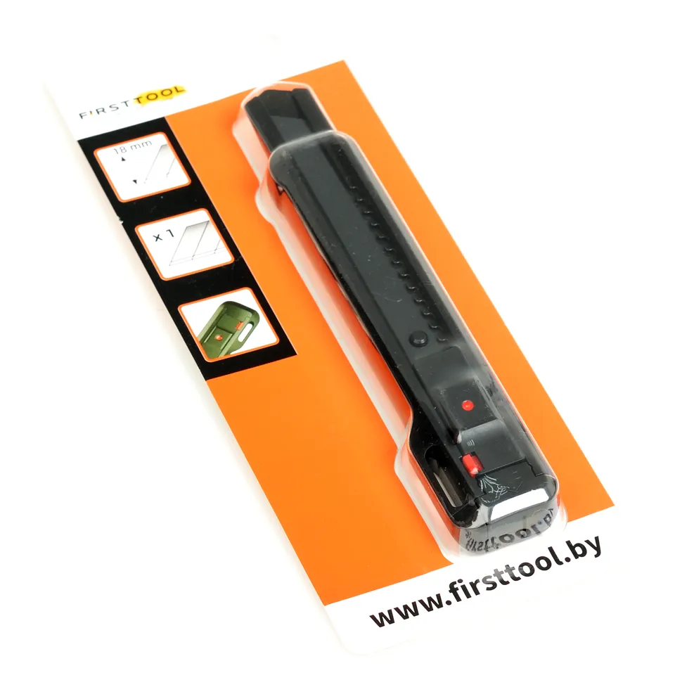 Нож строительный FIRSTTOOL BLACK