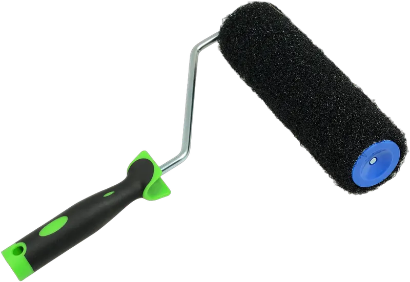 Валик FIRSTTOOL для нанесения шпатлёвки F030200: шубка, оцинкованный бюгель 8 мм, двухкомпонентная ручка